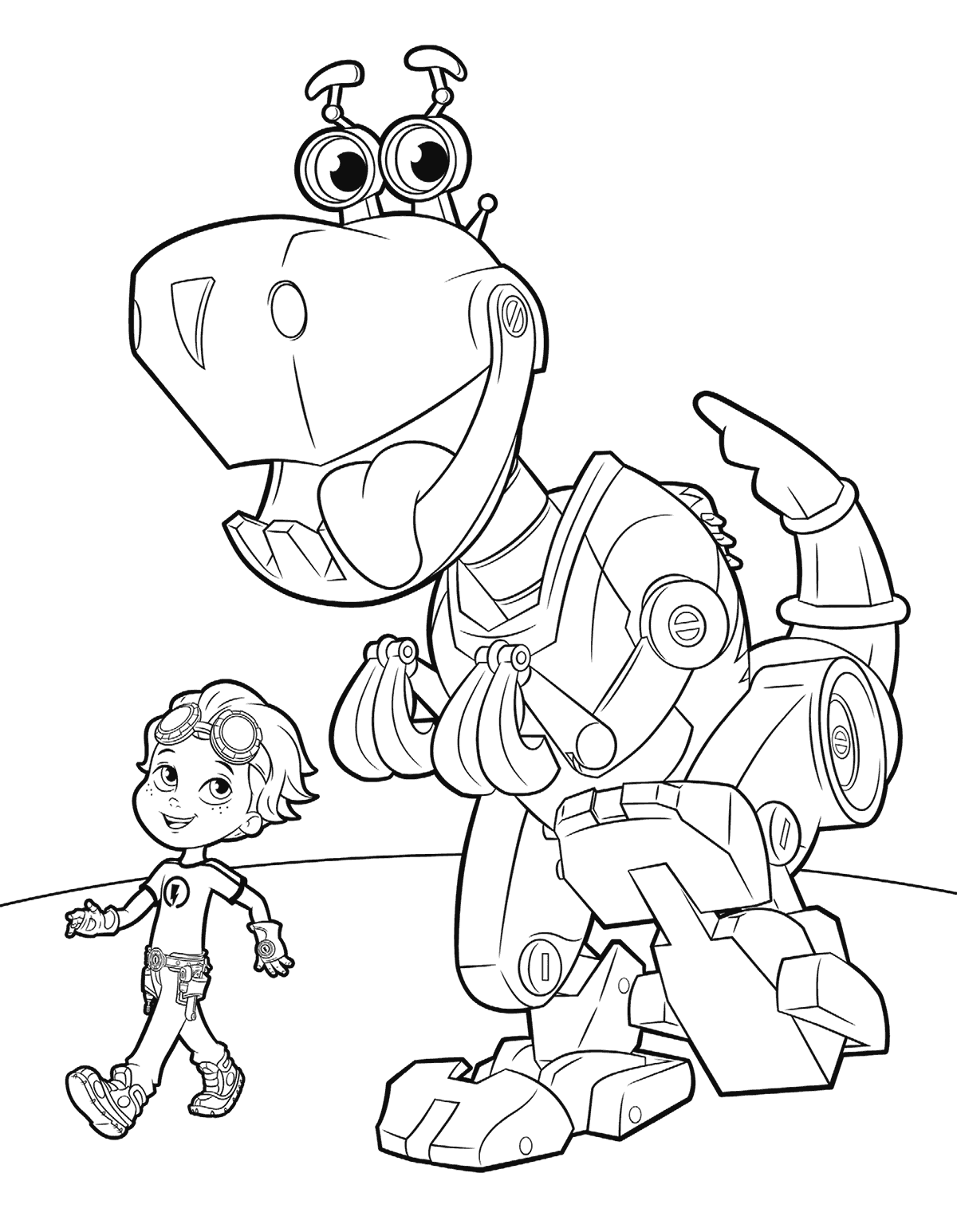 Rusty Rivets Coloring Page For Boys 1200x1545 Rusty Rivets Coloring Page For Boys