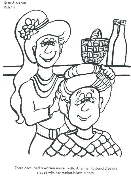 462x619 Ruth And Naomi Coloring Page And Coloring Pages Learn Bible
