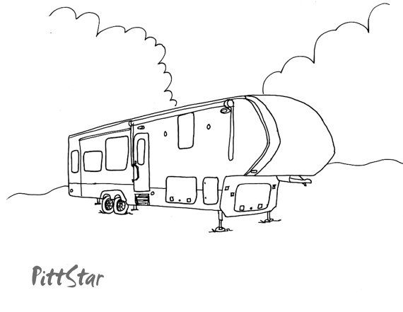 Instant Download 5th Wheel Travel Trailer Printable Par Pittstar 570x441 Instant Download 5th Wheel Travel Trailer Printable Par Pittstar