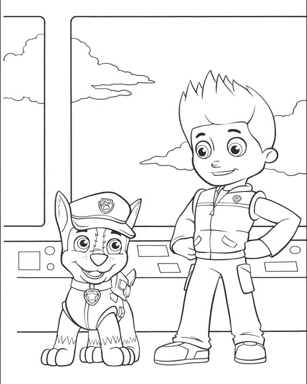 600x750 Paw Patrol Coloring Pages Ryder Printable Coloring Paw Patrol