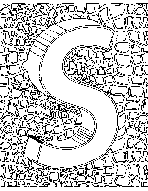 S Coloring Page 300x388 S Coloring Page