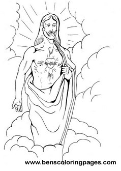 Jesus Sacred Heart Coloring Page. 238x336 Jesus Sacred Heart Coloring Page.