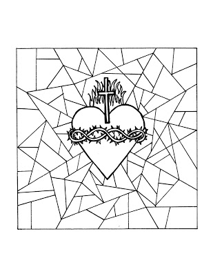 Look To Him And Be Radiant Sacred Heart Of Jesus Coloring Pages 309x400 Look To Him And Be Radiant Sacred Heart Of Jesus Coloring Pages