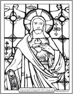 Sacred Heart Of Jesus And Immaculate Heart Of Mary Coloring Page 235x304 Sacred Heart Of Jesus And Immaculate Heart Of Mary Coloring Page