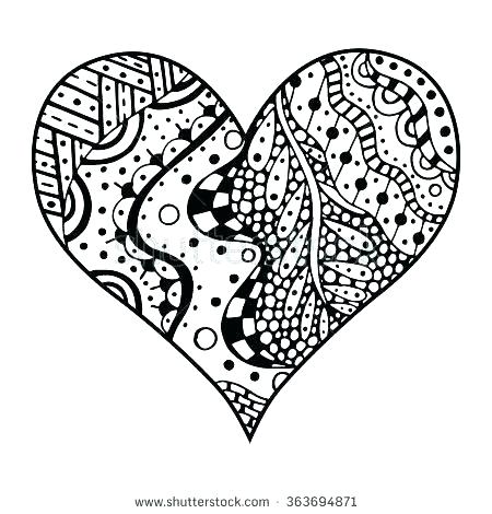 Sacred Heart Coloring Page at GetColorings.com | Free printable ...