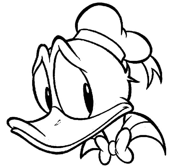 Sad Face Of Donald Duck Coloring Pages 600x588 Sad Face Of Donald Duck Coloring Pages