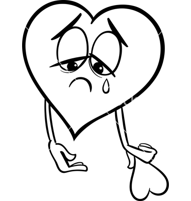 Broken Hearts Coloring Pages 380x400 Broken Hearts Coloring Pages