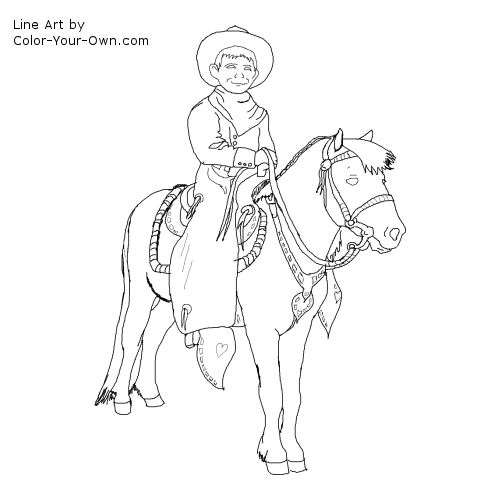 Shetland Pony Under Western Saddle Coloring Page 500x500 Shetland Pony Under Western Saddle Coloring Page