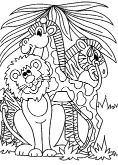 Printable Jungle Animals Coloring Pages Jungle Animals 006 236x329 Printable Jungle Animals Coloring Pages Jungle Animals 006