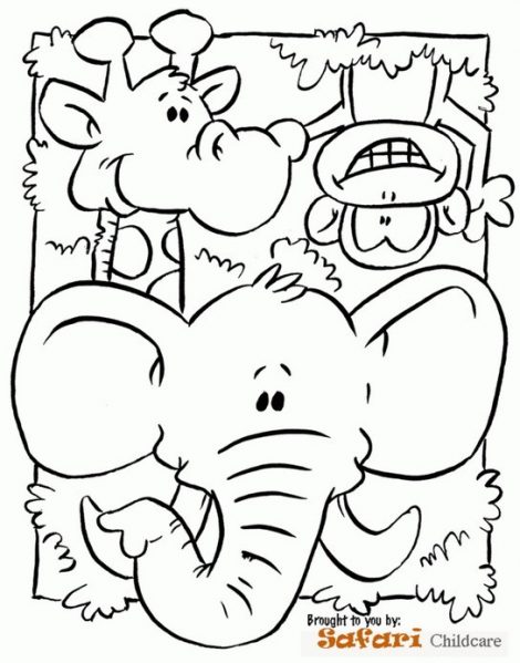 Safari Animals Coloring Page Coloring Home 470x599 Safari Animals Coloring Page Coloring Home