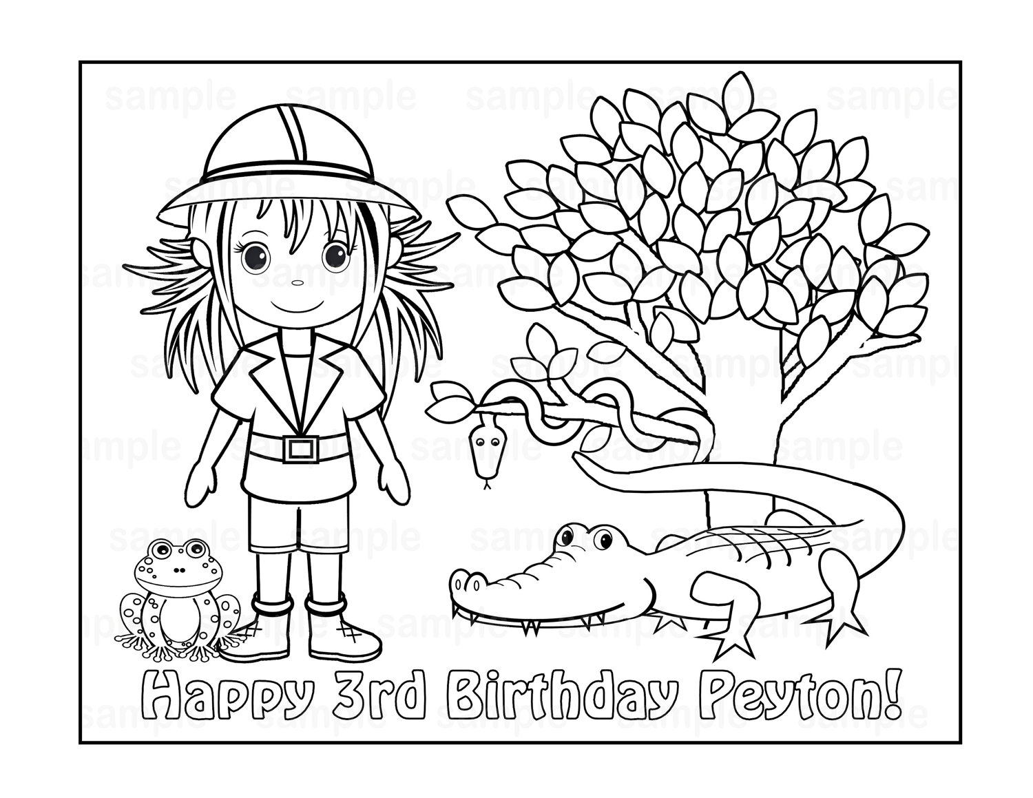 Safari Coloring Pages 1500x1159 Safari Coloring Pages