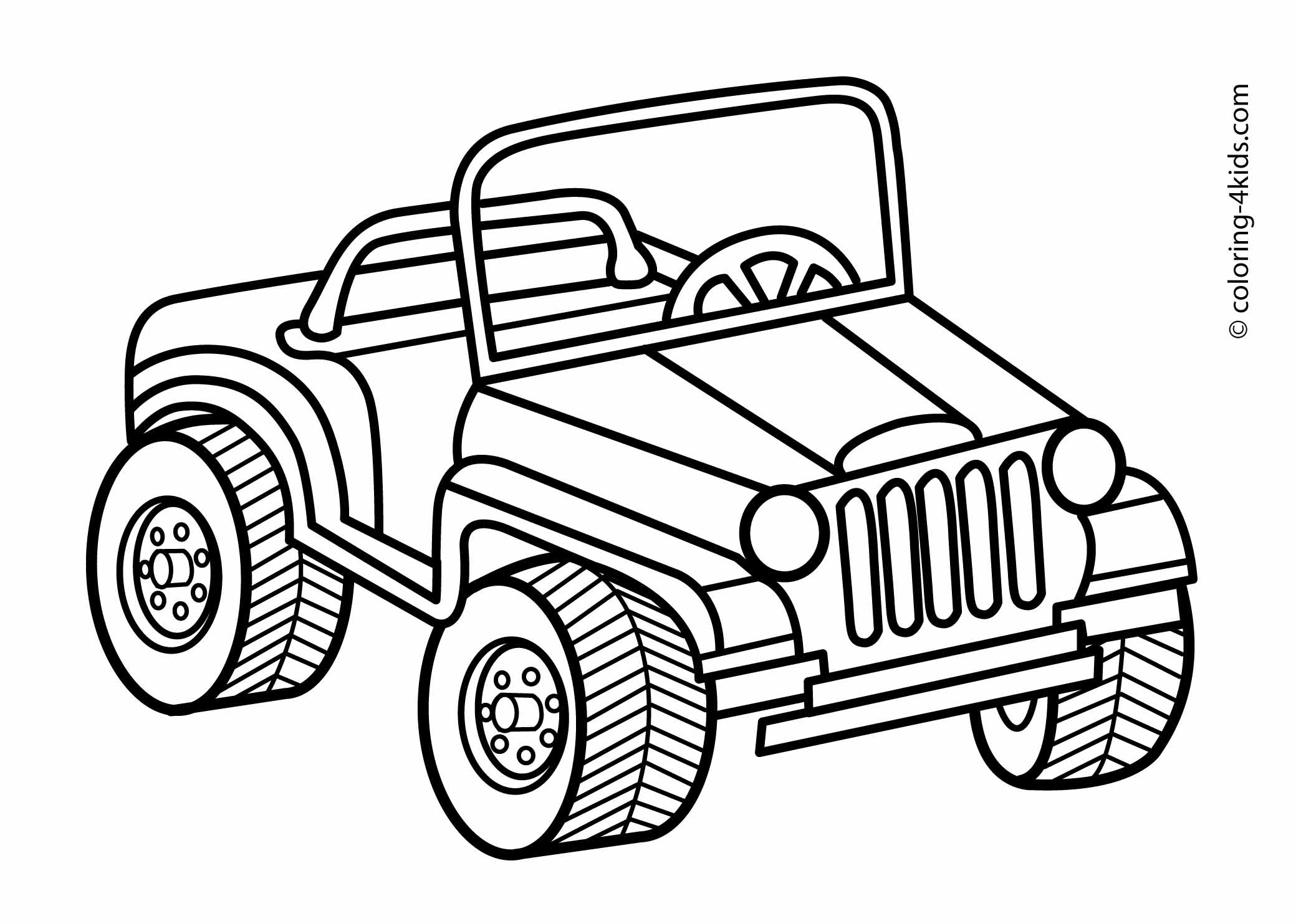 2079x1483 Jeep Transportation Coloring Pages For Kids Printable Jungle