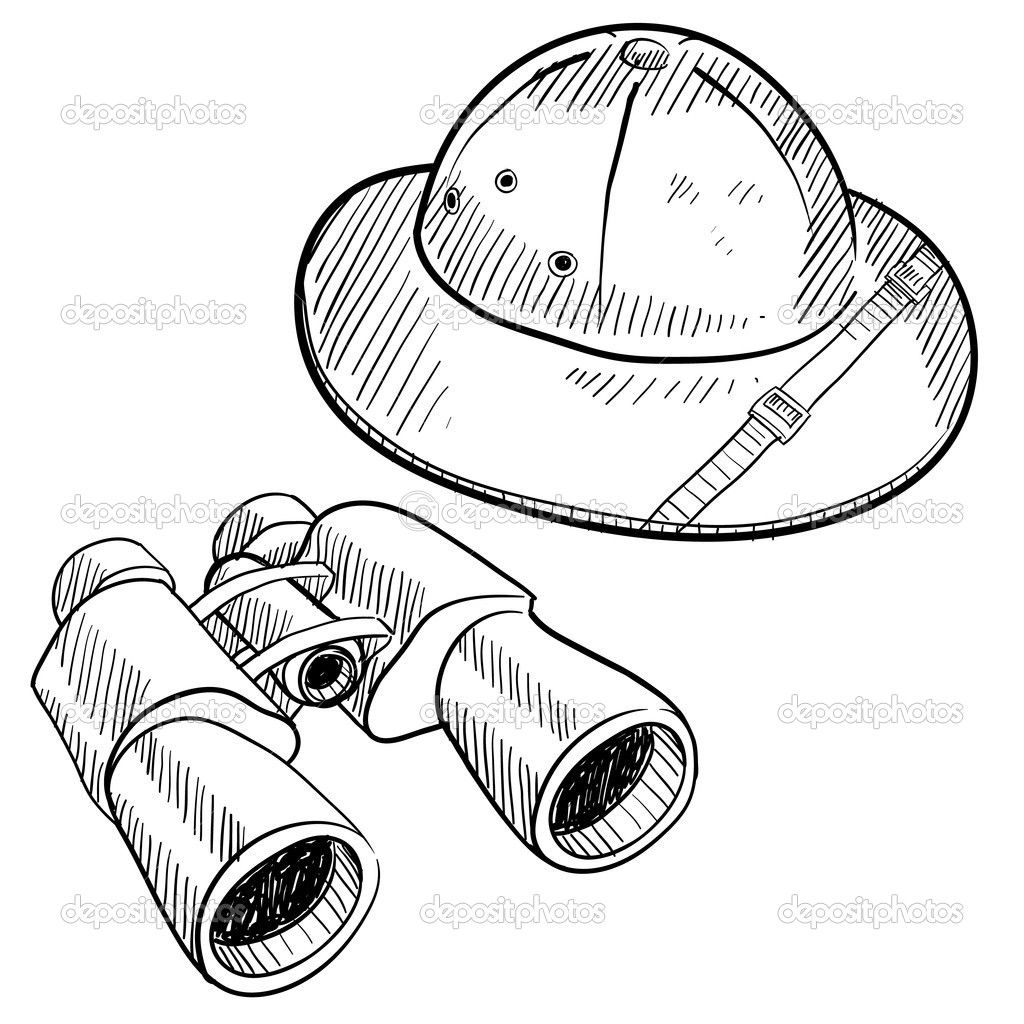 1024x1024 Safari Jeep Coloring Pages Safari Hat Coloring Page