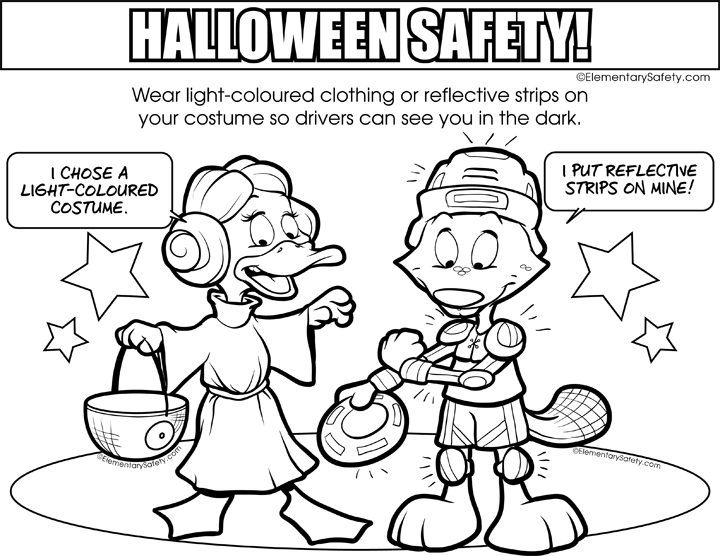 Halloween Safety Coloring Pages 720x556 Halloween Safety Coloring Pages