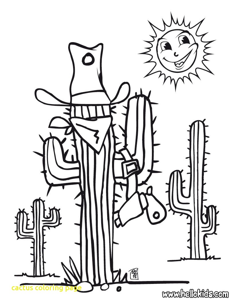 820x1060 Cactus Coloring Page With Cactus Coloring Pages Hellokids