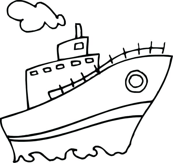 600x568 Boat Coloring Pages Sailboat Coloring Page For Preschool Kids Free