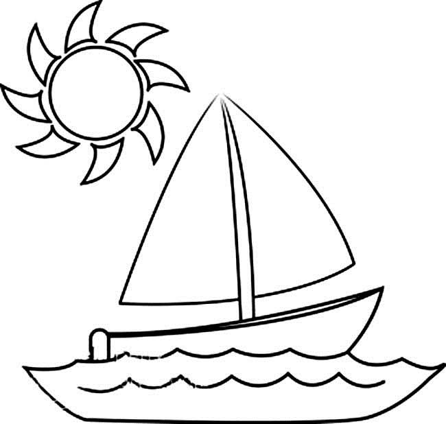 650x618 21 Printable Boat Coloring Pages Free Download