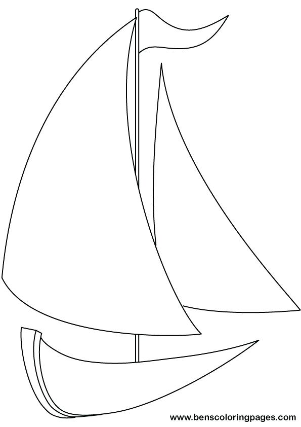 595x842 Sailboat Coloring Page Coloring Pages Of Boats Simple Sailboat