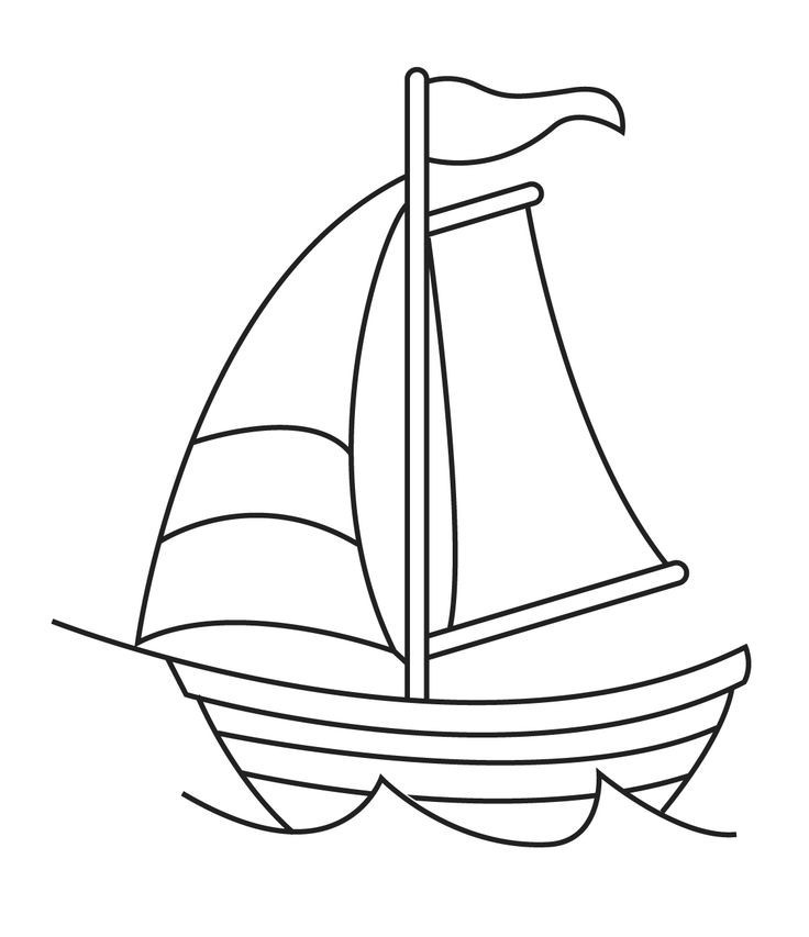736x853 Sailboat Coloring Page New Sailboat Outline Photograph