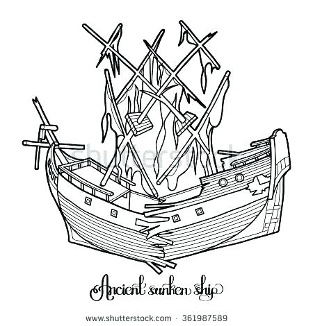 450x470 Coloring Pages Ships