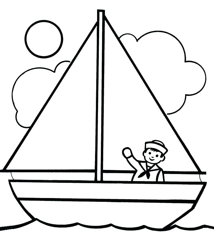 734x800 Ship Coloring Pages