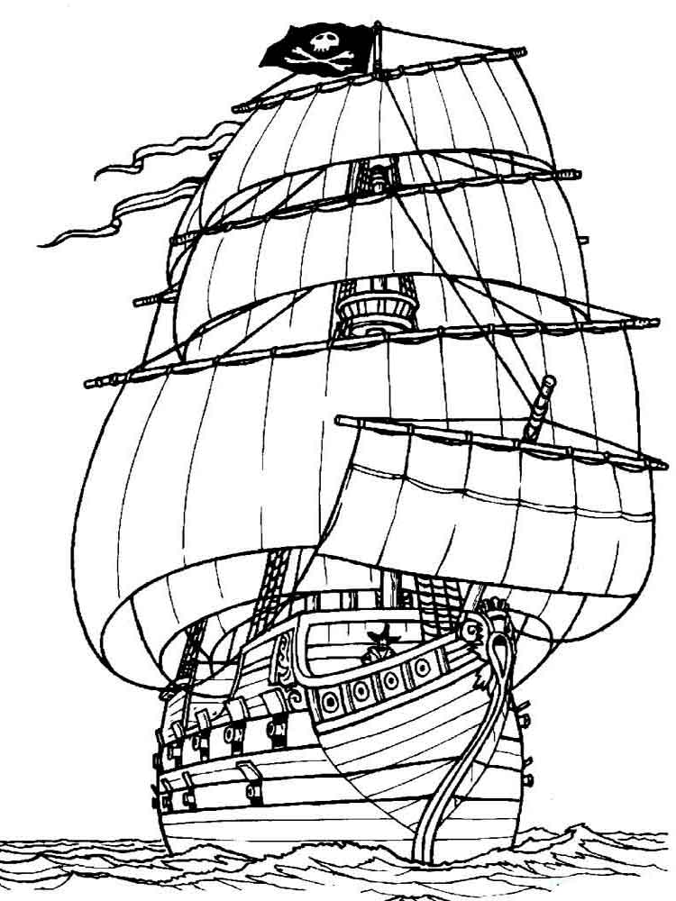 750x1000 Boats And Ships Coloring Pages. Download And Print Boats And Ships