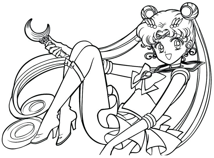 736x545 Sailor Jupiter Coloring Pages Best Sailor Moon Coloring Book