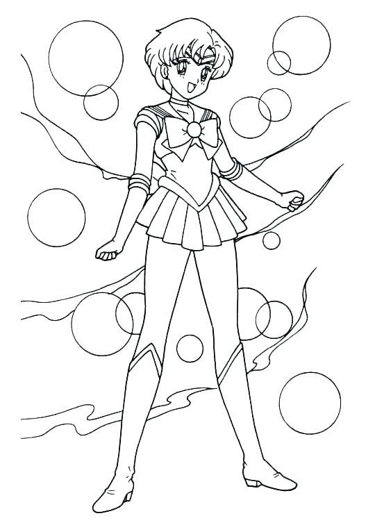 540x756 Or Sailor Moon Series Coloring Pages Sailor Mercury Sailor Moon