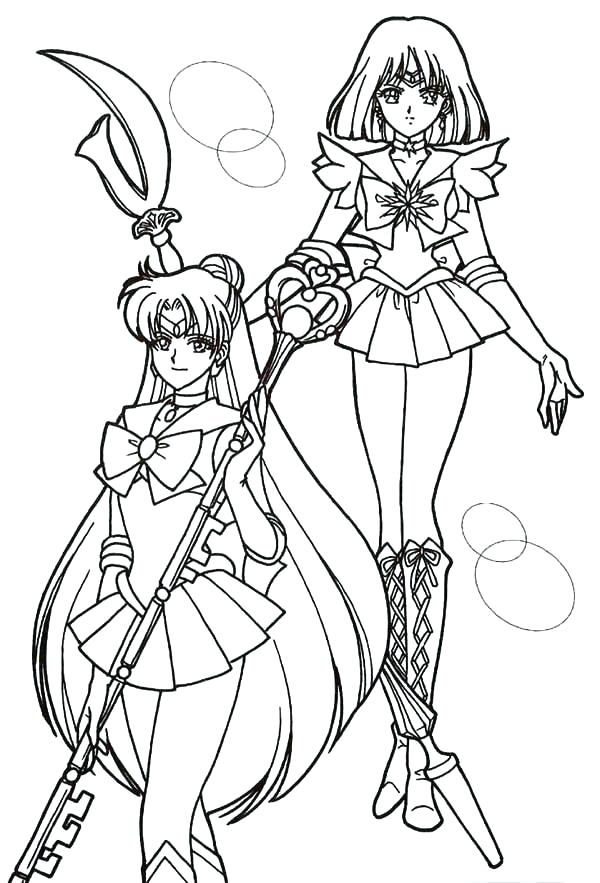 Sailor Moon Characters Coloring Pages at GetColorings.com | Free ...