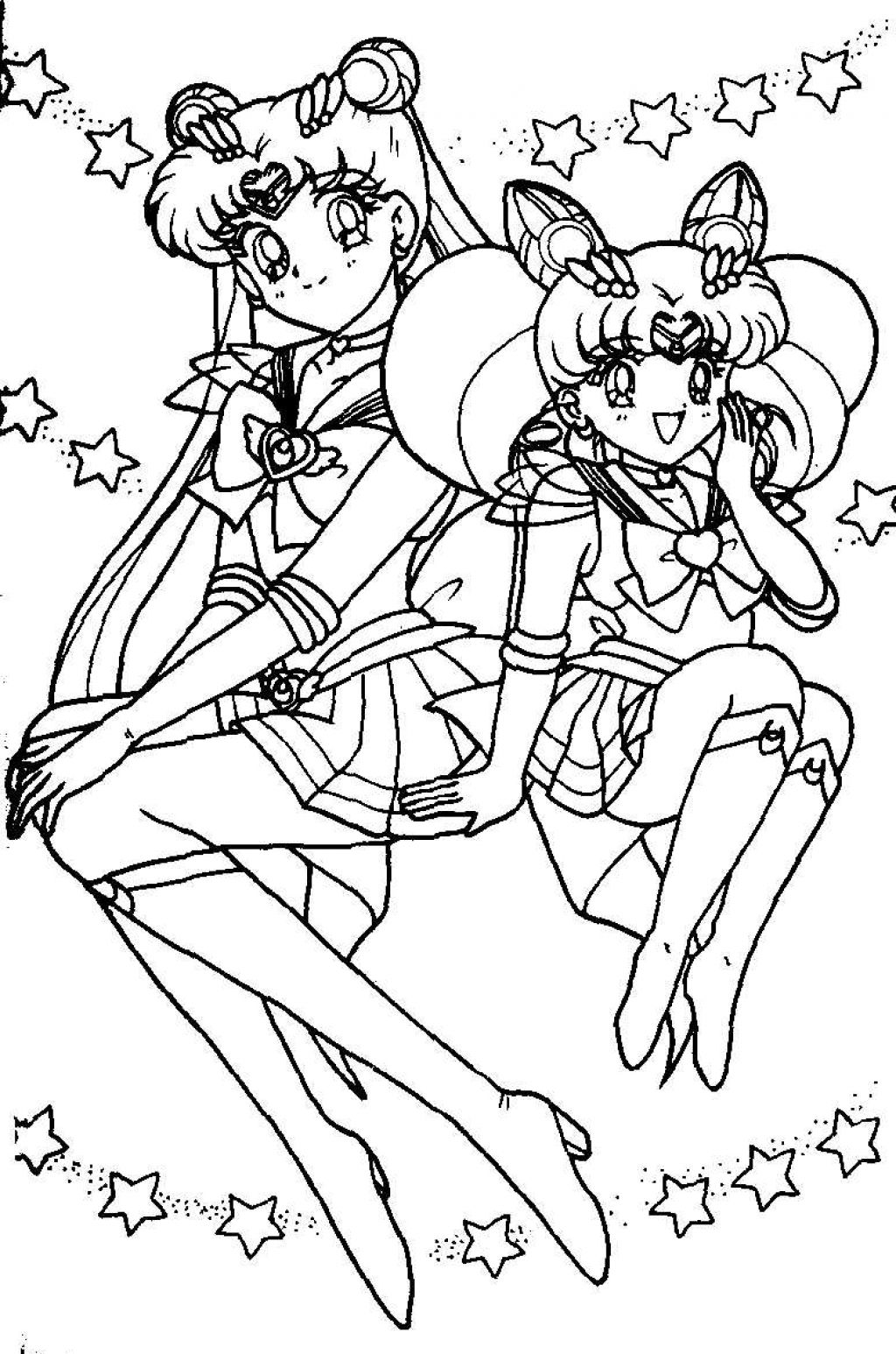 1024x1546 Sailor Moon Coloring Pages