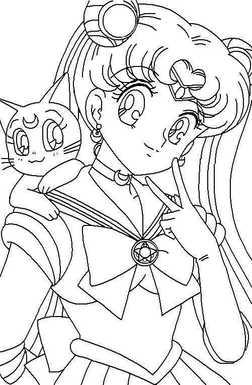 Sailor Moon Characters Coloring Pages at GetColorings.com | Free