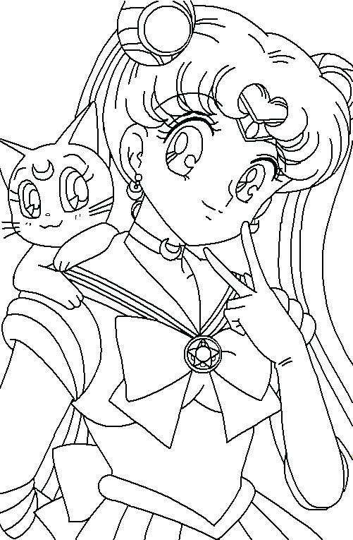 Download Sailor Moon Characters Coloring Pages at GetColorings.com ...