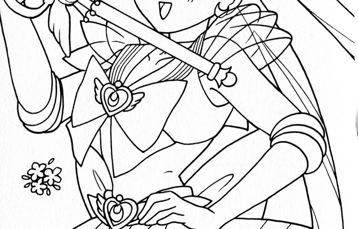 1200x768 Lovely Cute Sailor Moon Coloring Pages For Girls Cartoon Printable