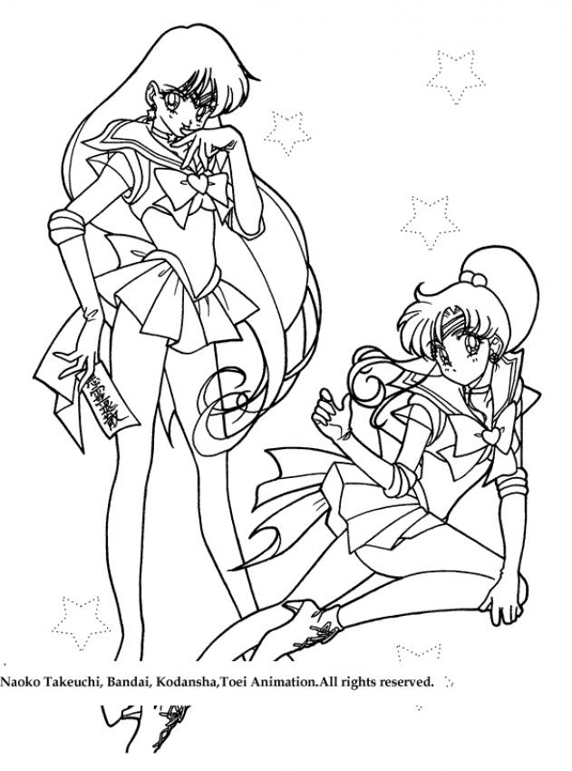 Sailor Moon Group Coloring Pages at GetColorings.com | Free printable ...