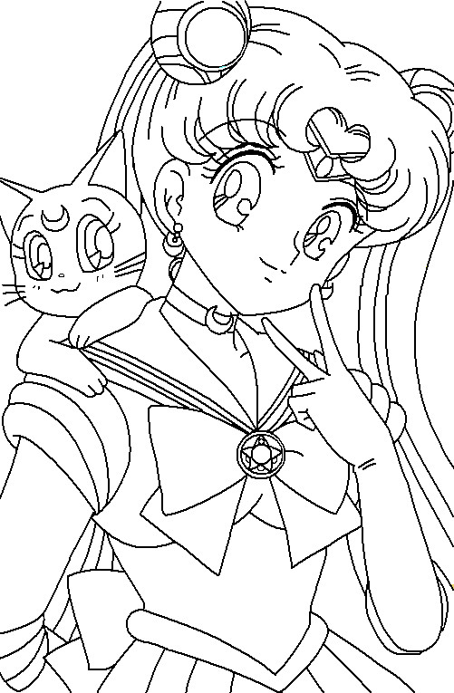 Sailor Moon Coloring Page 501x765 Sailor Moon Coloring Page