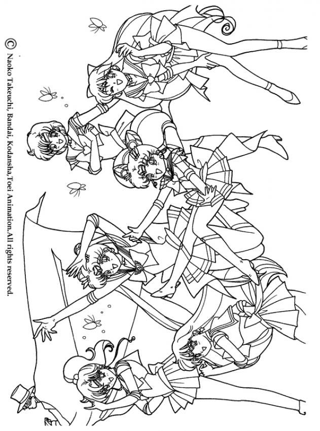 Sailor Moon Warriors Coloring Page. More Manga Coloring Sheets 631x850 Sailor Moon Warriors Coloring Page. More Manga Coloring Sheets