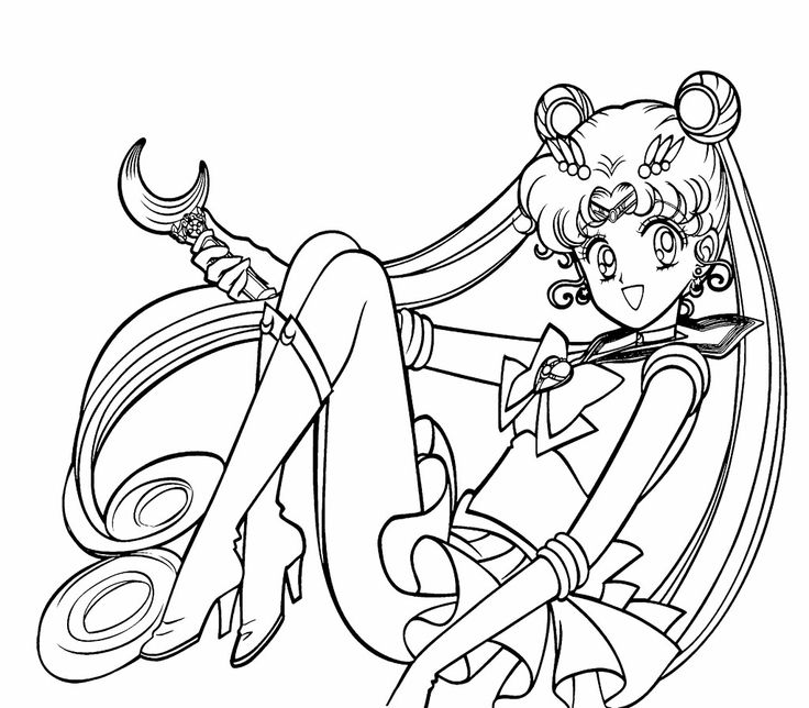 Sailor Moon Princess Coloring Pages