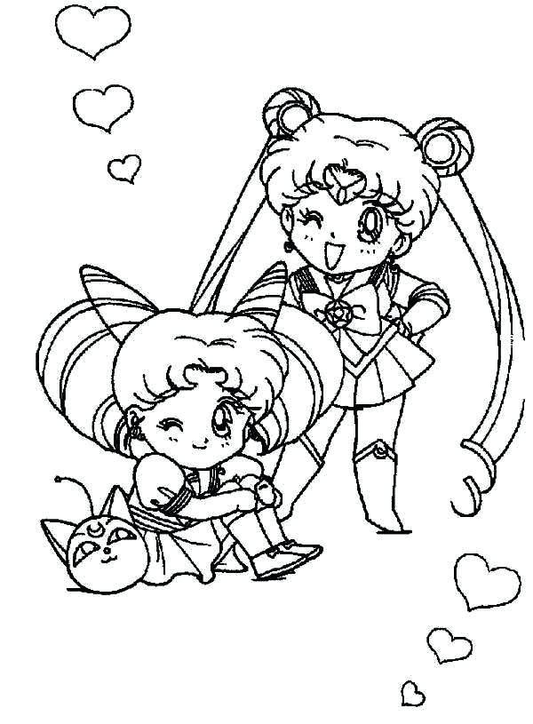 600x815 Moon Pictures To Color Anime Coloring Pages For Girls Sailor Moon