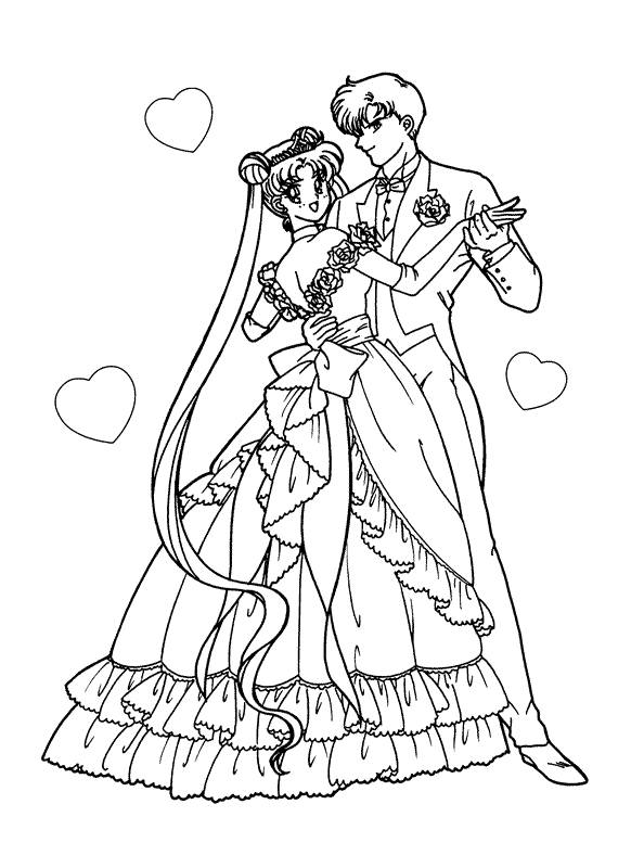 594x800 Coloring Pages Sailor Moon