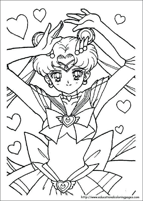 Sailor Moon Coloring Page For Kids Moon Printable Coloring 567x794 Sailor Moon Coloring Page For Kids Moon Printable Coloring