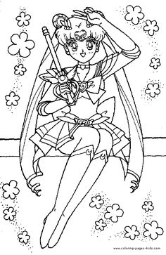 Sailor Pluto Beautiful Sailor Moon Coloring Pages 236x363 Sailor Pluto Beautiful Sailor Moon Coloring Pages