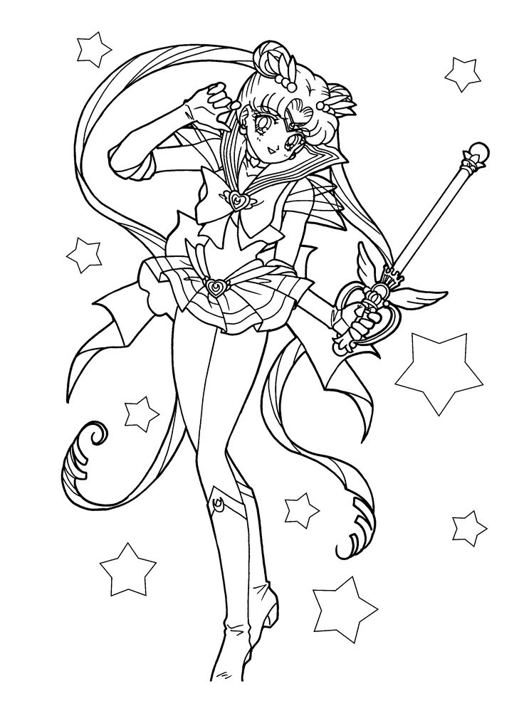 Sailor Scouts Coloring Pages