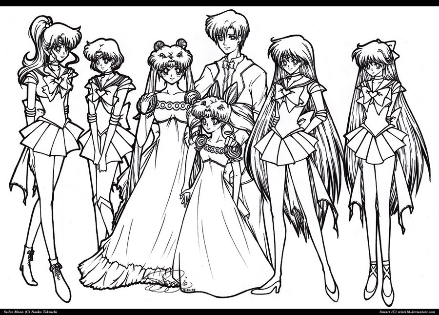 900x645 All Sailor Scouts Coloring Pages
