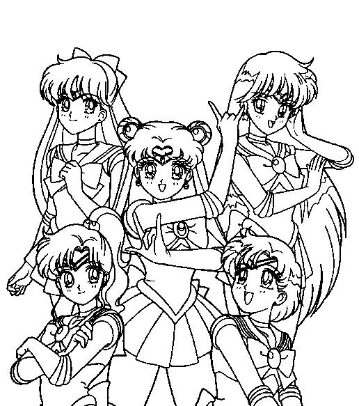 516x583 Beautiful Sailor Moon Sailor Moon Coloring Pages