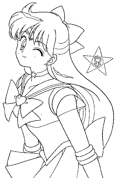 Sailor Venus Coloring Pages