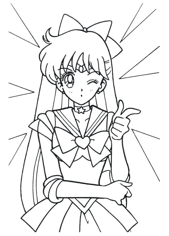 540x756 Sailor Moon Series Coloring Pages Sailor Venus Sailor Moon Sailor