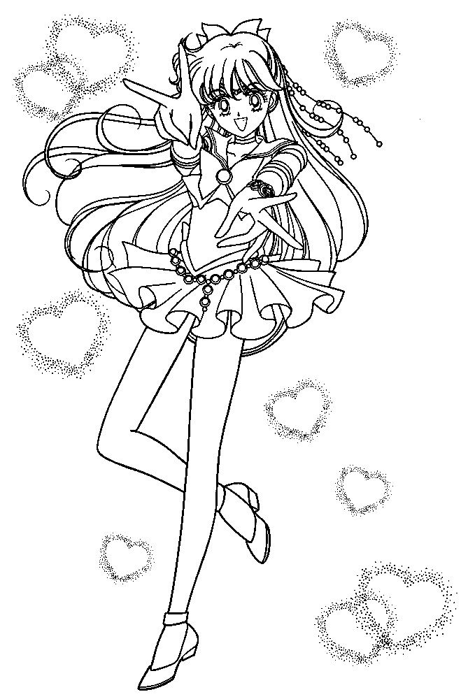 679x1000 Sailor Venus Beautiful Sailor Moon Coloring Pages