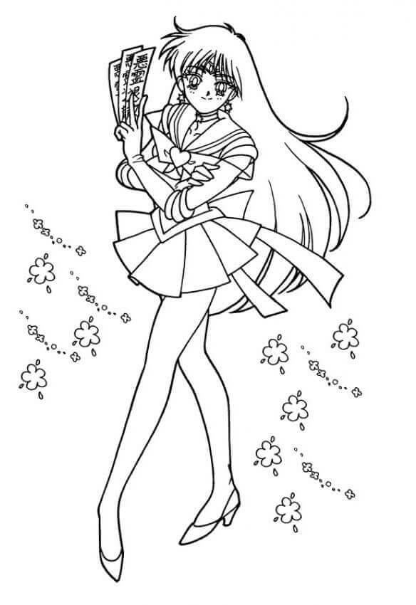 584x850 Free Printable Sailor Moon Coloring Pages
