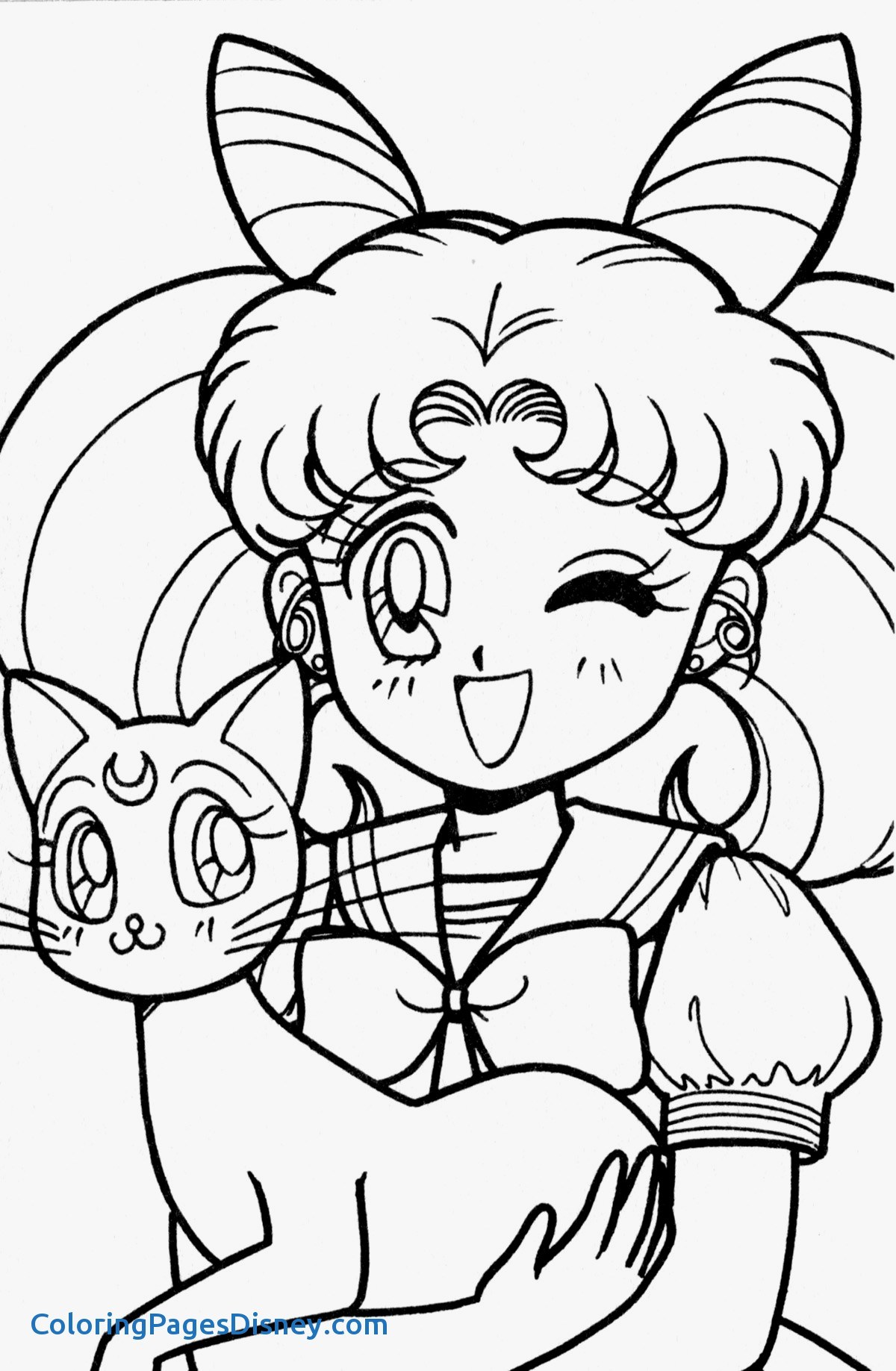 1200x1837 Elegant Sailor Moon Coloring Pages