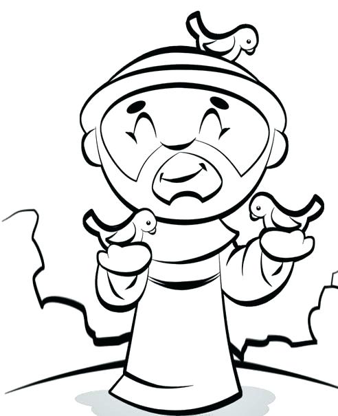 492x605 St Francis Of Assisi Coloring Pages St Of Coloring Pages St